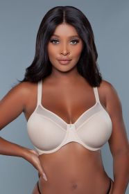 2215 Seamless Kristy Full Coverage Bra (Color: Nude, size: F)