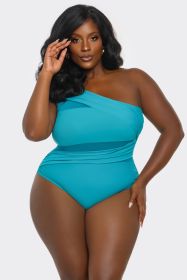 2512 Jaqueline Swimsuit (Color: Teal, size: 2X)