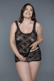 2237 Melina Set (Color: BLACK, size: M)