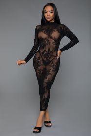 2356 Innocent Touch Dress (Color: BLACK, size: Q)