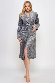 2492 Estelle Robe (Color: Slate, size: L/XL)