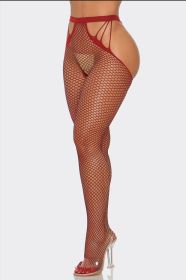 2692 What A Catch Tights (Color: Red, size: Q)