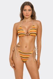2713 Sunset Sorbet Bikini (Color: Multicolor, size: S)