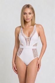 2720 Elvira Swimsuit (Color: White, size: XS)