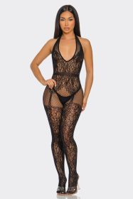 2742 Only For You Bodystocking (Color: BLACK, size: Q)