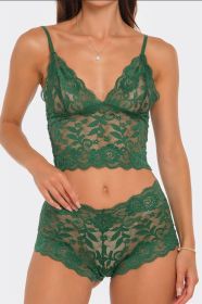 2789 Eye On You 2 Piece Set (Color: Military Green, size: XS)