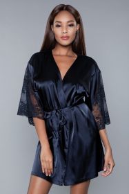 1965 Grace Robe (Color: BLACK, size: M)