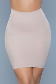 2005 Slimin' Shapewear Slip Skirt (Color: Nude, size: 1X/2X)