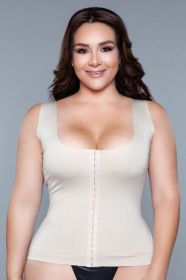 2041 Miraculous Shapewear Top (Color: Nude, size: 1X/2X)