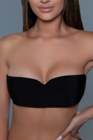 2191 Wing Shaped Bra (Color: BLACK, size: A/B)