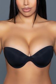 2307 Strapless Bra Adhesive (Color: BLACK, size: C)