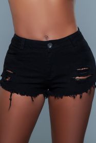 J16 Curves For Days Shorts (Color: BLACK, size: S)