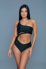 2282 Kiara Swimsuit (Color: BLACK, size: XL)