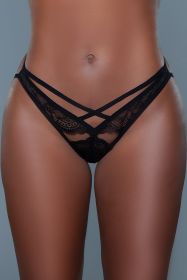 2205 Catch U Later Panty (Color: BLACK, size: M)