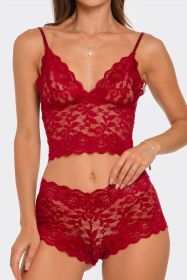 2789 Eye On You 2 Piece Set (Color: Burgundy, size: M)