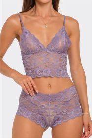 2789 Eye On You 2 Piece Set (Color: Lavender, size: M)