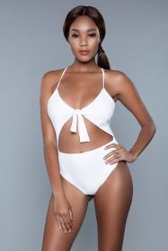 1983 Delaney Swimsuit (Color: White, size: M)