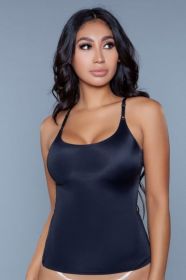 2007 Figure Hugged Top (Color: BLACK, size: 3X/4X)