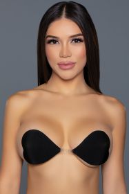 2314 Heart Fabric Cover Ups (Color: BLACK, size: C)