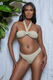 2397 Victoria Bikini Set (Color: Nude, size: L)